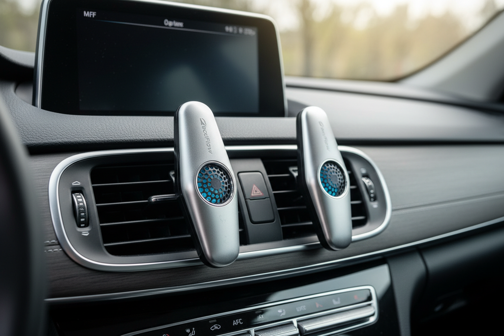 Two vent clip air fresheners installed symmetrically in front dash vents